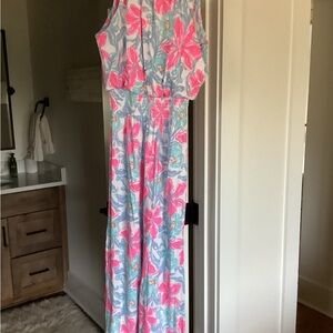 Lilly Pulitzer Pink, Aqua & Purple Floral Dress